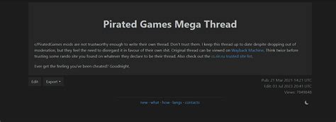 r/piracy megathread|r piratedgames megathread.